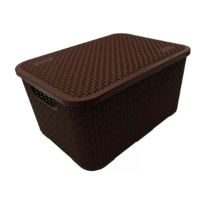 Canasta Rattan c/tapa mediana Ardilla