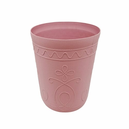 Cesto Bordado Redondo Ardilla Plasticos del Hogar Rosa Cesto Bordado Ardilla