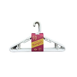 Gancho Happy Hangers Blanco Jgo. 10