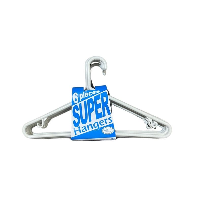 Gancho Super Hangers Blanco Jgo. 6