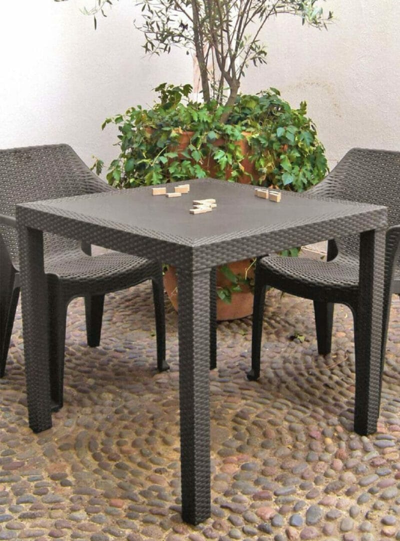 Mesa Cuadrada Rattan Ardilla
