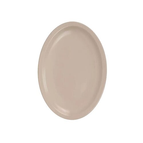 Plato Ovalado 13" Melamina Beige
