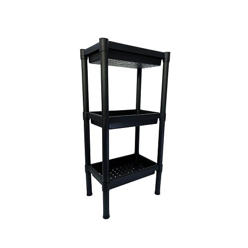 Rack Negro Mini 3 niveles Plasty Met