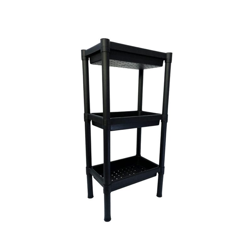 Rack Negro Mini 3 niveles Plasty Met